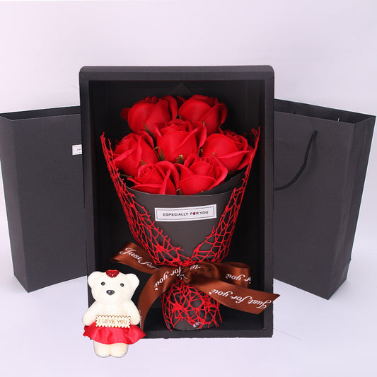Rose Soap Bouquet Gift Box